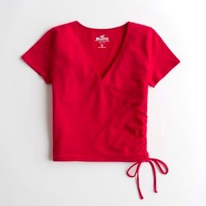 Girls red hollister top